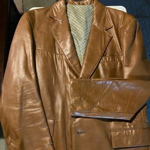 Clipper Mist Vintage Leather Sports Coat